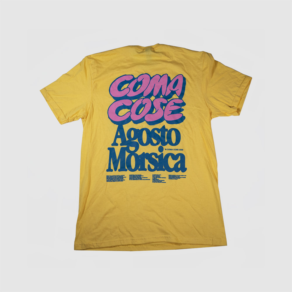COMA_COSE / Agosto Yellow T-shirt