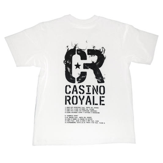 CASINO ROYALE / Fumo White T-shirt Official Merch 2025
