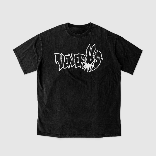 VENERUS / Rabbit Black T-shirt