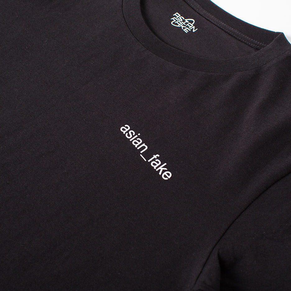 ASIAN FAKE / MAKE CONTACT DELETE CONTACT – Black T-shirt