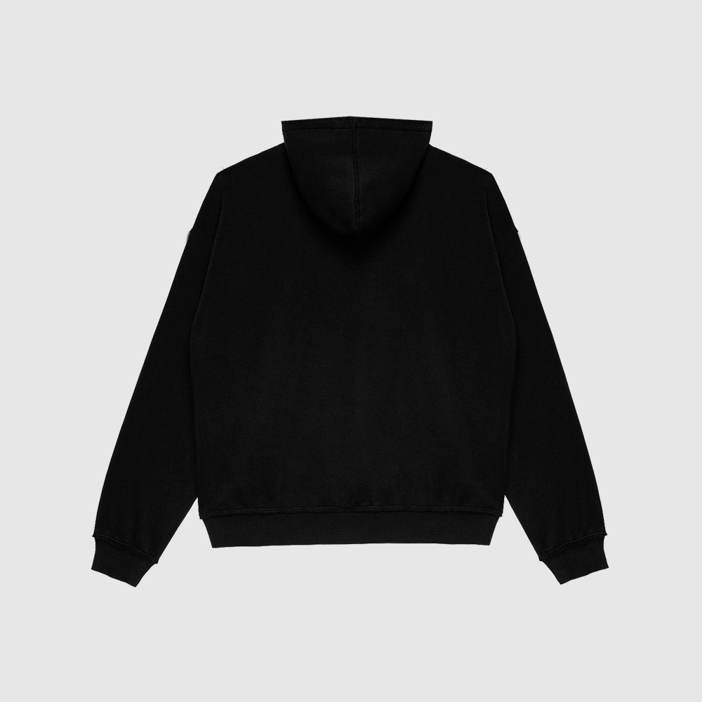 ASIAN FAKE METAL LOGO / Black Hoodie