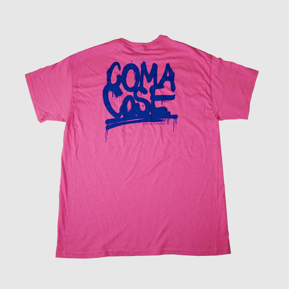 COMA_COSE / Spray Logo Pink T-shirt