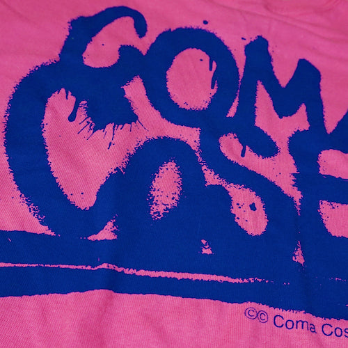 COMA_COSE / Spray Logo Pink T-shirt
