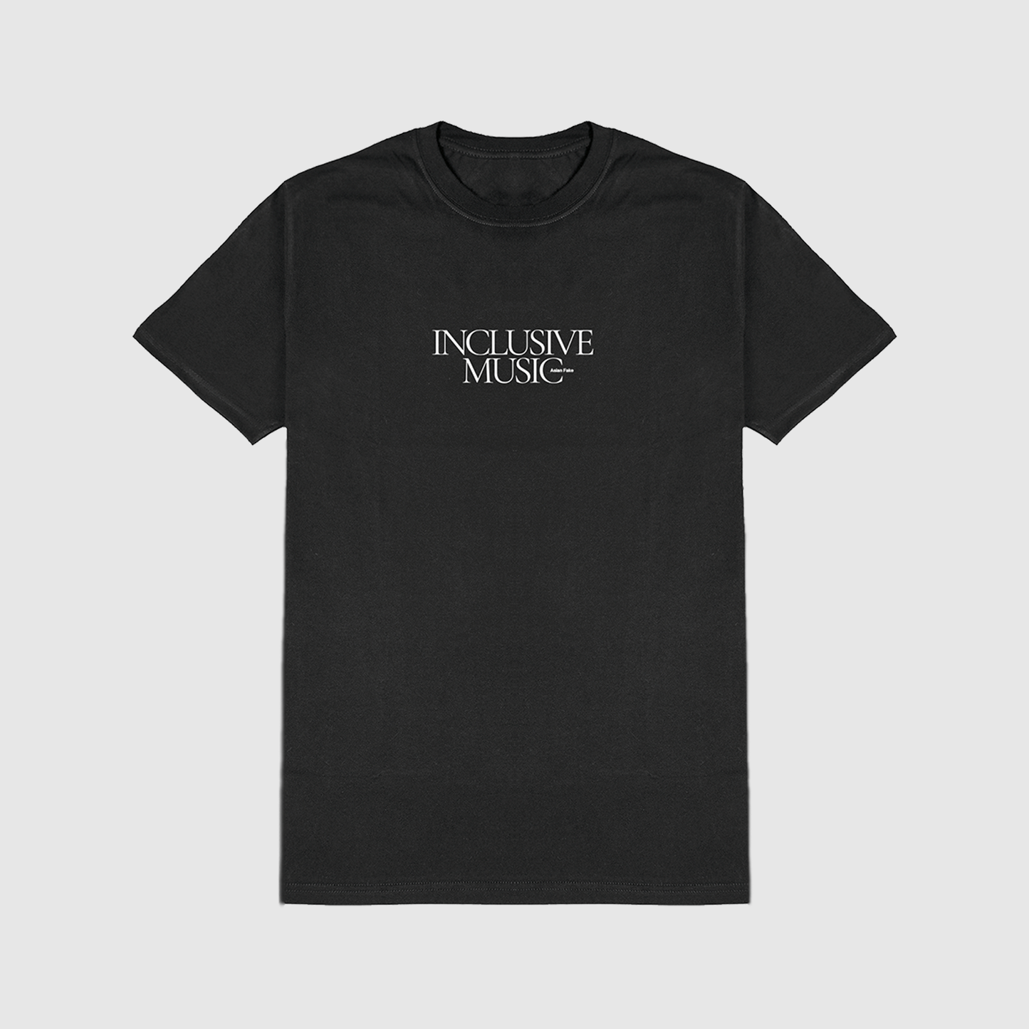 ASIAN FAKE / INCLUSIVE MUSIC - Black T-shirt