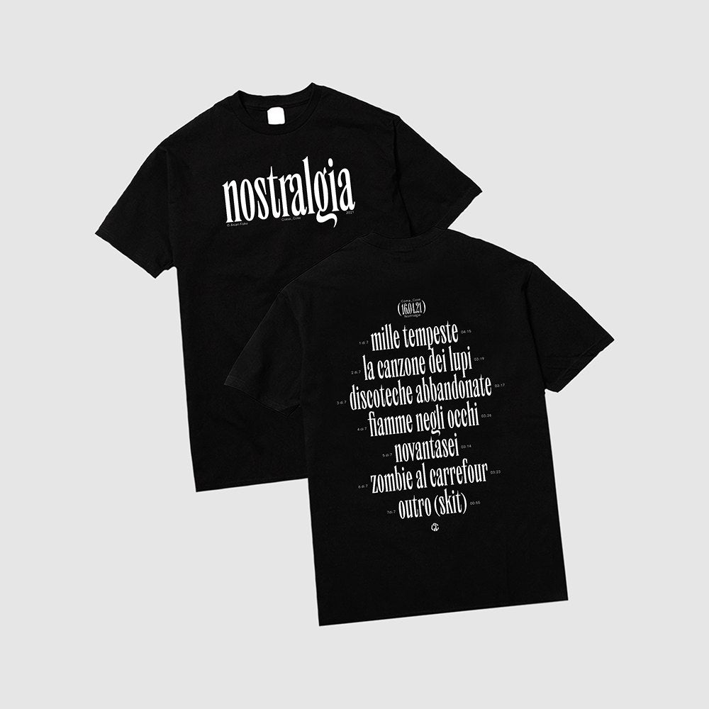 COMA_COSE / "NOSTRALGIA" BLACK Tee