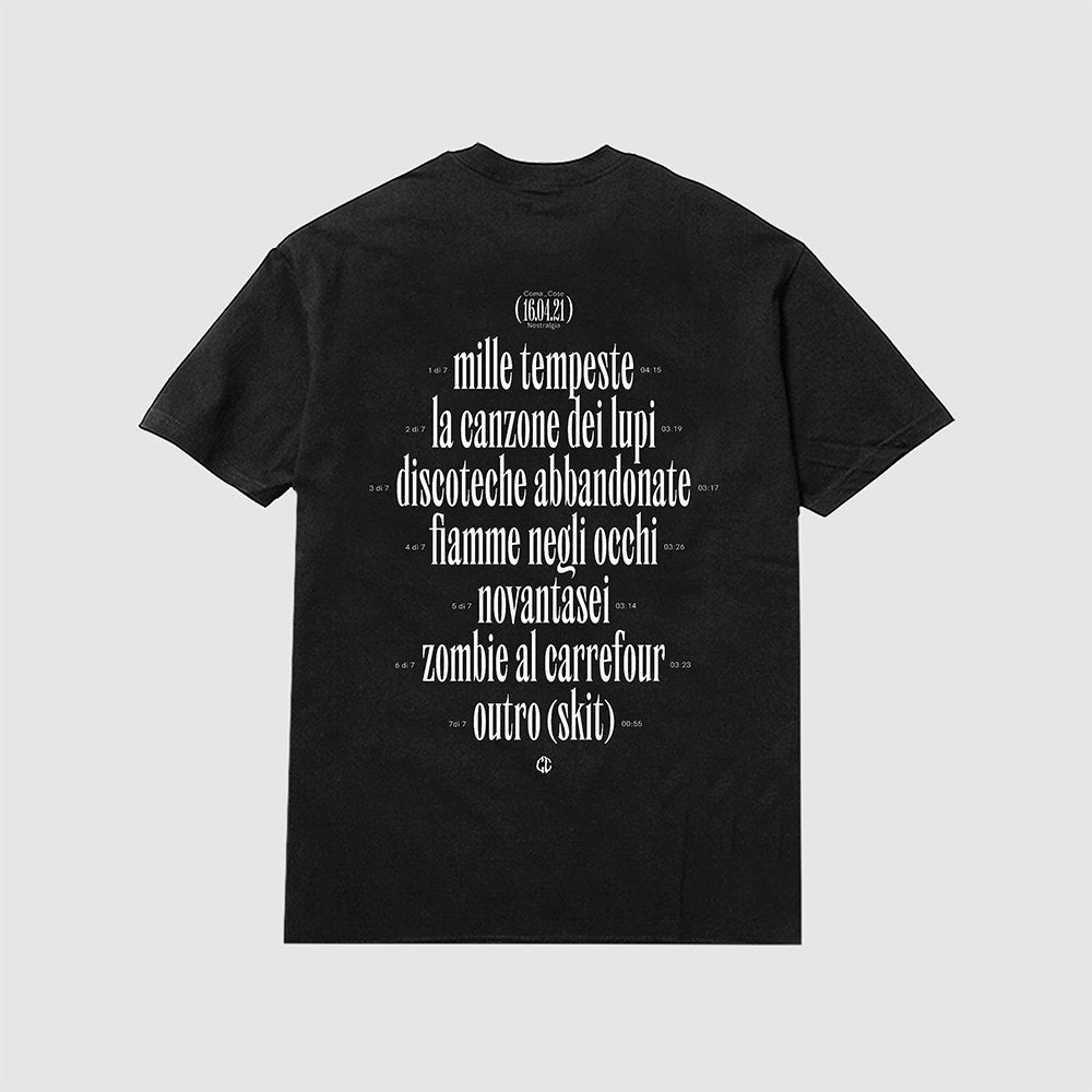 COMA_COSE / "NOSTRALGIA" BLACK Tee