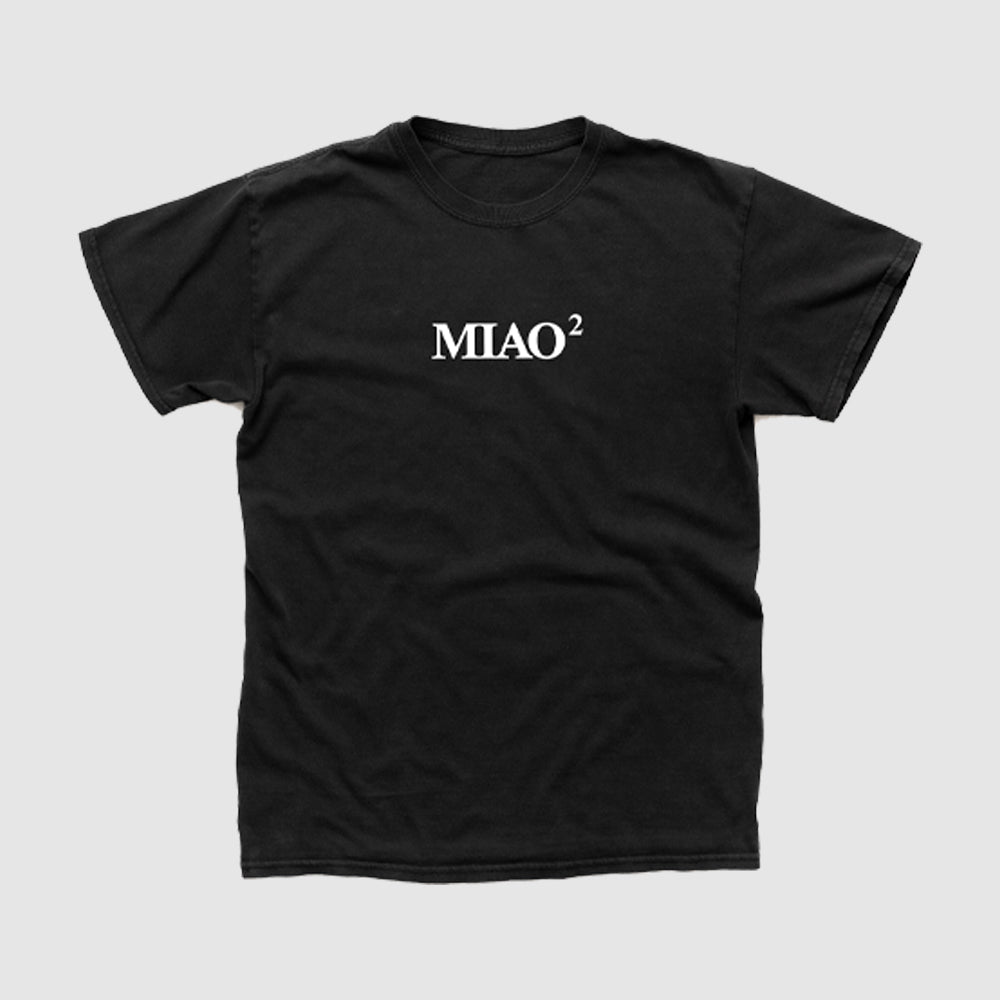 COMA_COSE / MIAO2 Black T-shirt