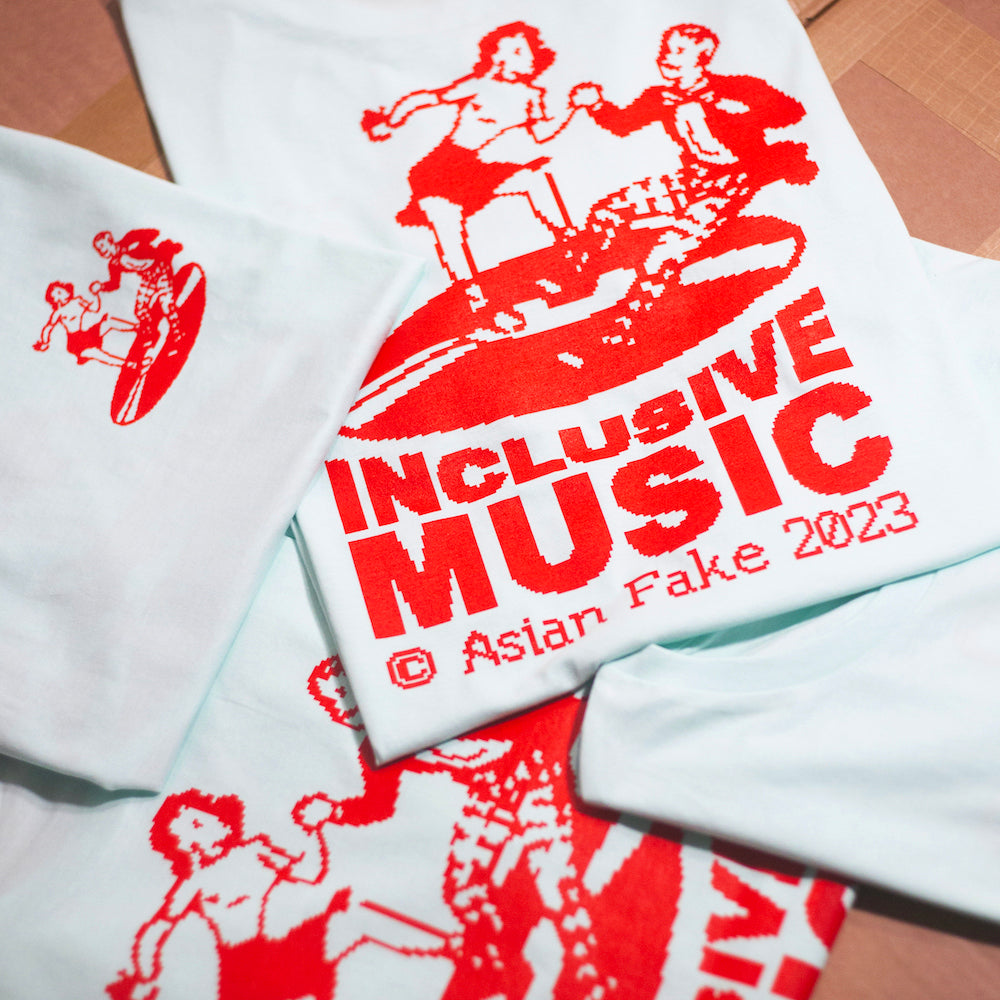 ASIAN FAKE / INCLUSIVE MUSIC - Color tee [Limited Edition]