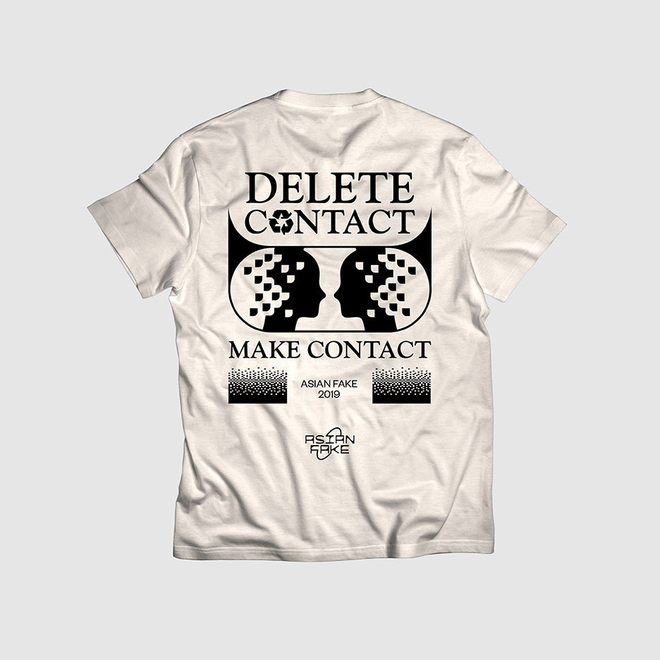 ASIAN FAKE / MAKE CONTACT DELETE CONTACT – Sand Tee