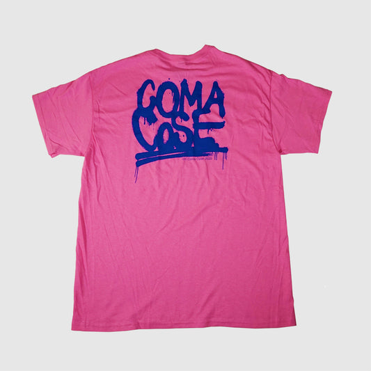 COMA_COSE / Spray Logo T-Shirt Rosa