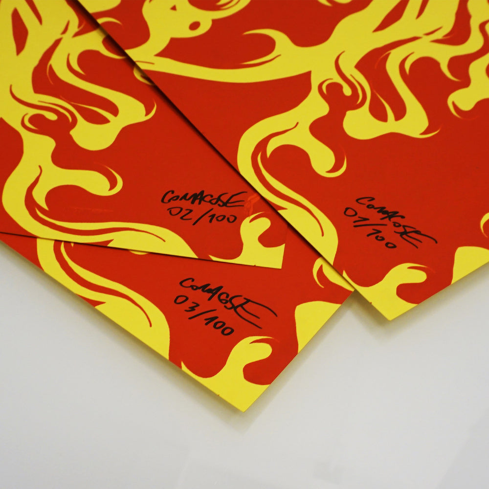 COMA_COSE / NOSTRALGIA - FLAMES SIGNED &amp; NUMBERED Print
