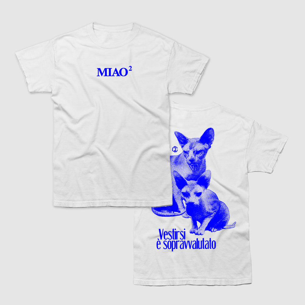 COMA_COSE / "MIAO2" White T-Shirt